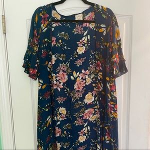 Grace & Emma Floral Kimono Duster